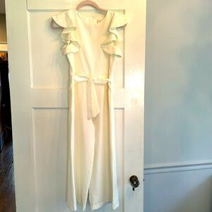 GB girls white jumpsuit